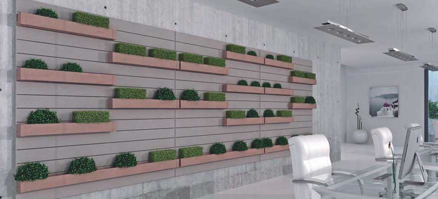 Jardineras de Madera Tecnológica Verticales