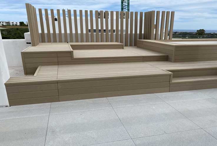 Tarima suelo Exterior de Madera para Terraza o Jardín